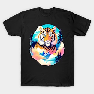 Tiger in the Mountains and Forests T-Shirt